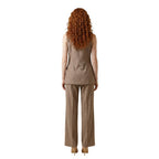 Beige Viscose Waistcoat