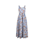 Blue Cotton Long Dress