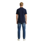 Blue Cotton Polo Shirt