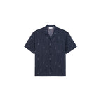 Black Cotton Shortsleeve Shirt
