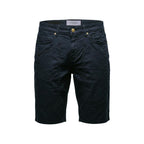 Blue Cotton Bermuda Shorts