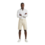 Cream Cotton Bermuda Shorts