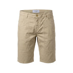Beige Cotton Bermuda Shorts