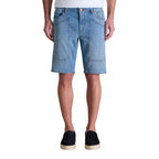 Light Blue Cotton Bermuda Shorts
