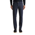Blue Elastane Skinny Pants