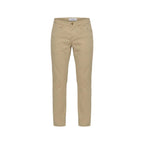 Beige Elastane Skinny Pants