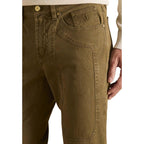 Bicolor Elastane Skinny Pants