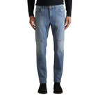 Light Blue Recycled Polyester Skinny Jeans