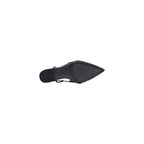 Black Synthetic Platform Pumps