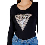 Black Cotton Long Sleeve T-Shirt