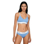 Blue Cotton Bra