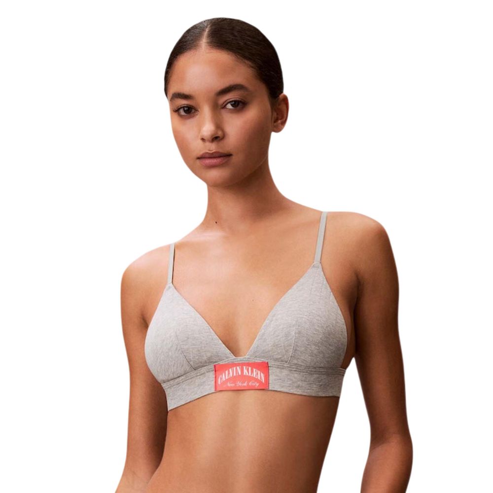 Gray Cotton Bra