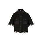 Black Polyester Shortsleeve Shirt