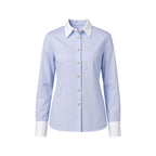 Blue Polyester Blouse