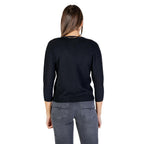 Black Polyester Cardigan