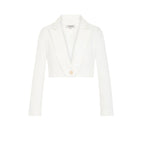 White Recycled Polyester Blazer