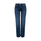 Blue Cotton Bootcut Jeans