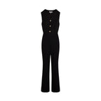 Black Polyester Jumpsuit