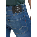 Blue Cotton Skinny Jeans