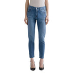 Blue Cotton Skinny Jeans