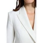 White Polyester Blazer