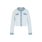 Blue Recycled Polyester Blazer