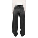 Black Recycled Cotton Mom Jeans