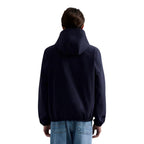 Blue Polyester Shell Jacket