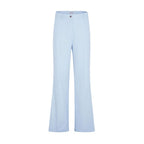 Blue Polyester Dress Pants