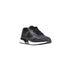 Gray Leather Athletic Sneakers