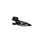 Black Leather Ballet Flats