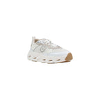 Beige Leather Chunky Sneakers