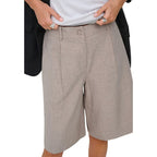 Gray Recycled Polyester Bermuda Shorts
