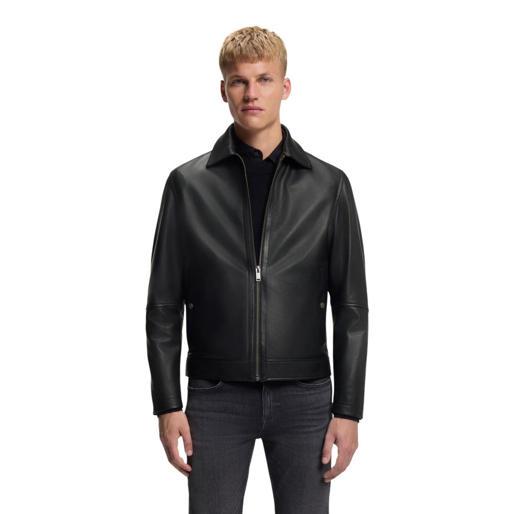 Black Leather Leather Jacket