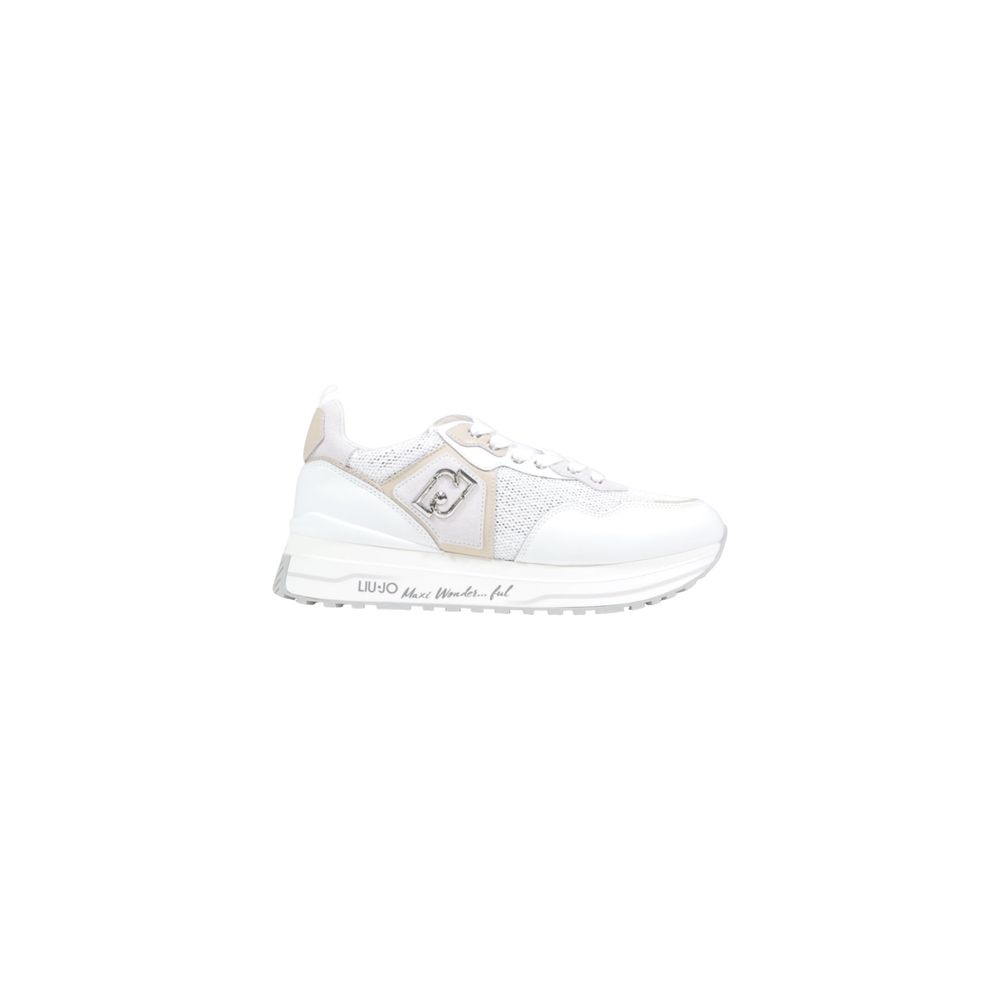 White Polyethylene Chunky Sneakers