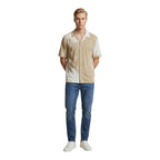 Beige Viscose Shortsleeve Shirt