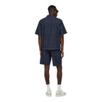 Blue Cotton Shortsleeve Shirt