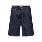 Blue Cotton Bermuda Shorts