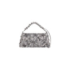 Gray Cotton Handbag