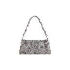 Gray Cotton Handbag