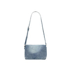 Blue Polyester Handbag