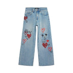 Blue Cotton Mom Jeans