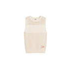 Beige Cotton Tank Tops