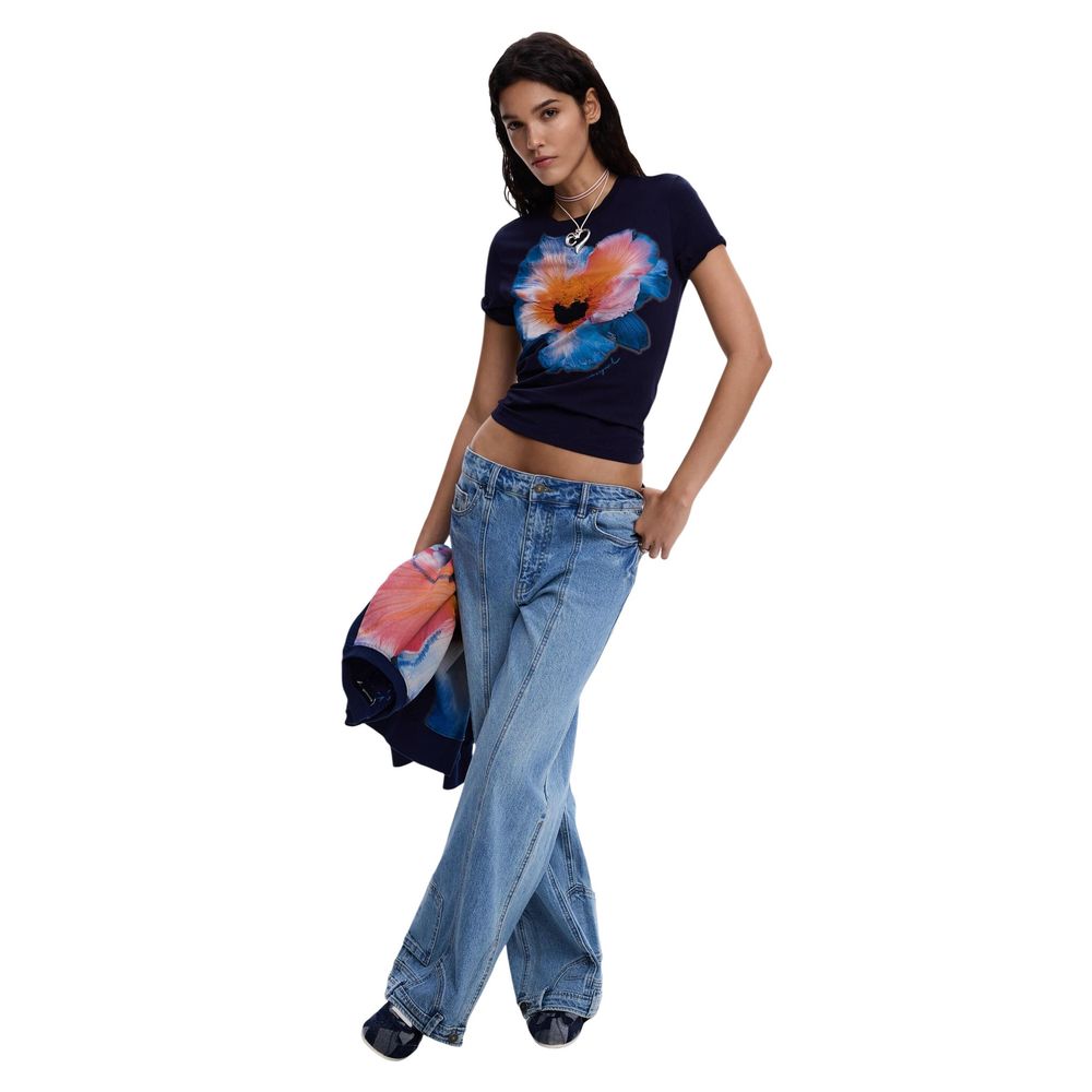 Blue Cotton T-Shirt