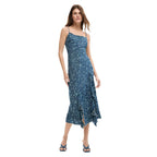 Blue Lyocell Long Dress