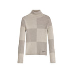Beige Viscose Turtleneck