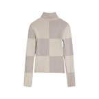 Beige Viscose Turtleneck
