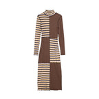 Brown Cotton Long Dress