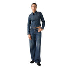 Blue Cotton Mom Jeans