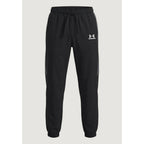 Black And White Polyester Joggers (Workout Pants)